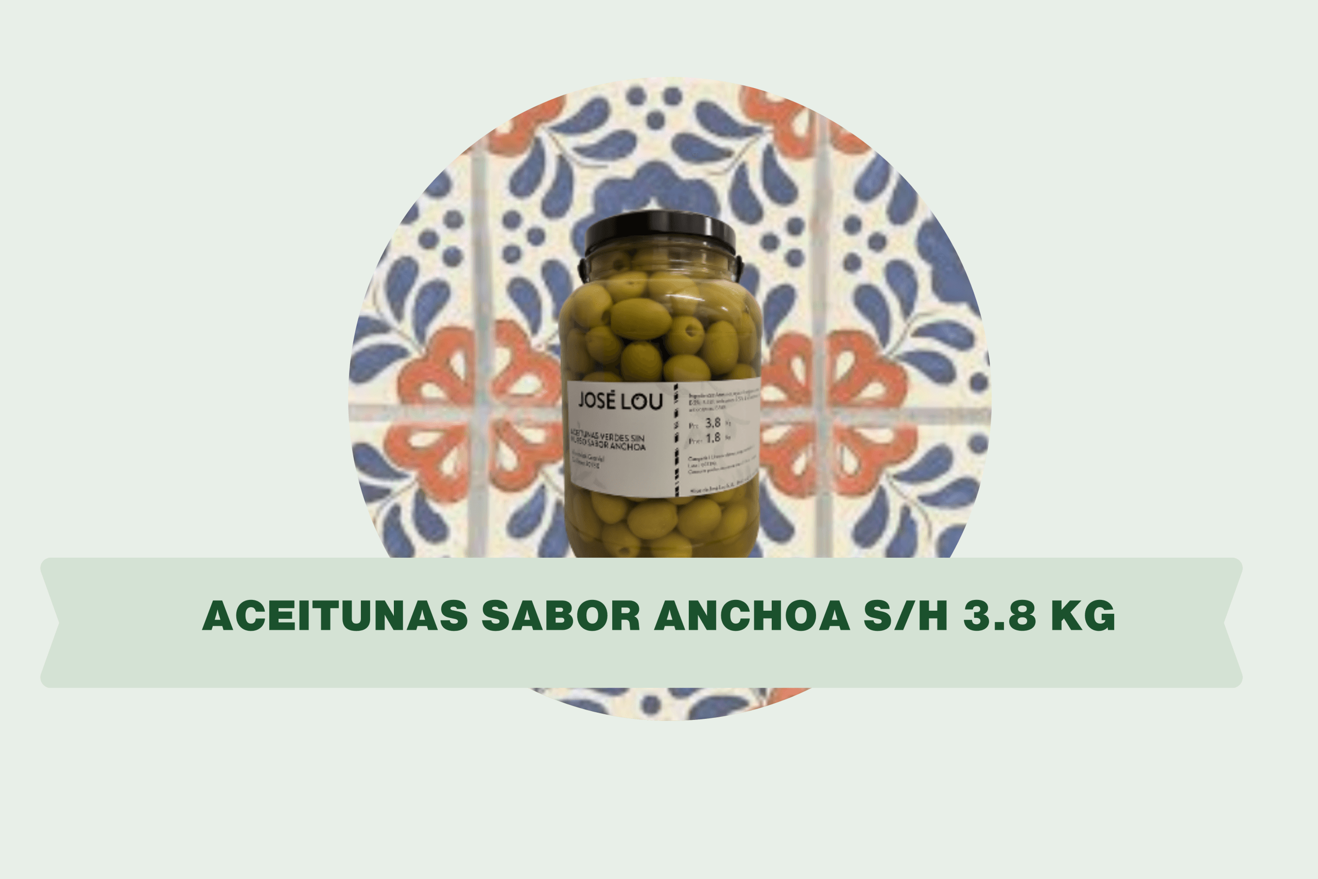 Aceitunas Sabor Anchoa s/h 3.8 kg